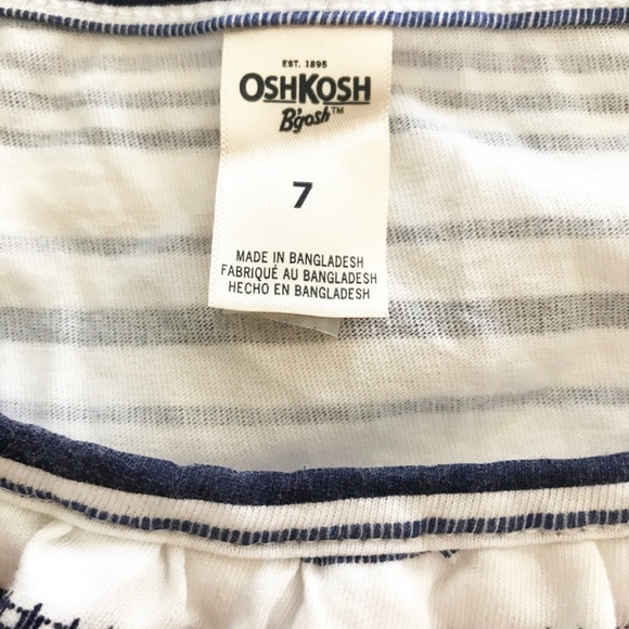 OSHKOSH B'GOSH Girl's 100% Cotton Top Size 7 - Picture 3 of 4